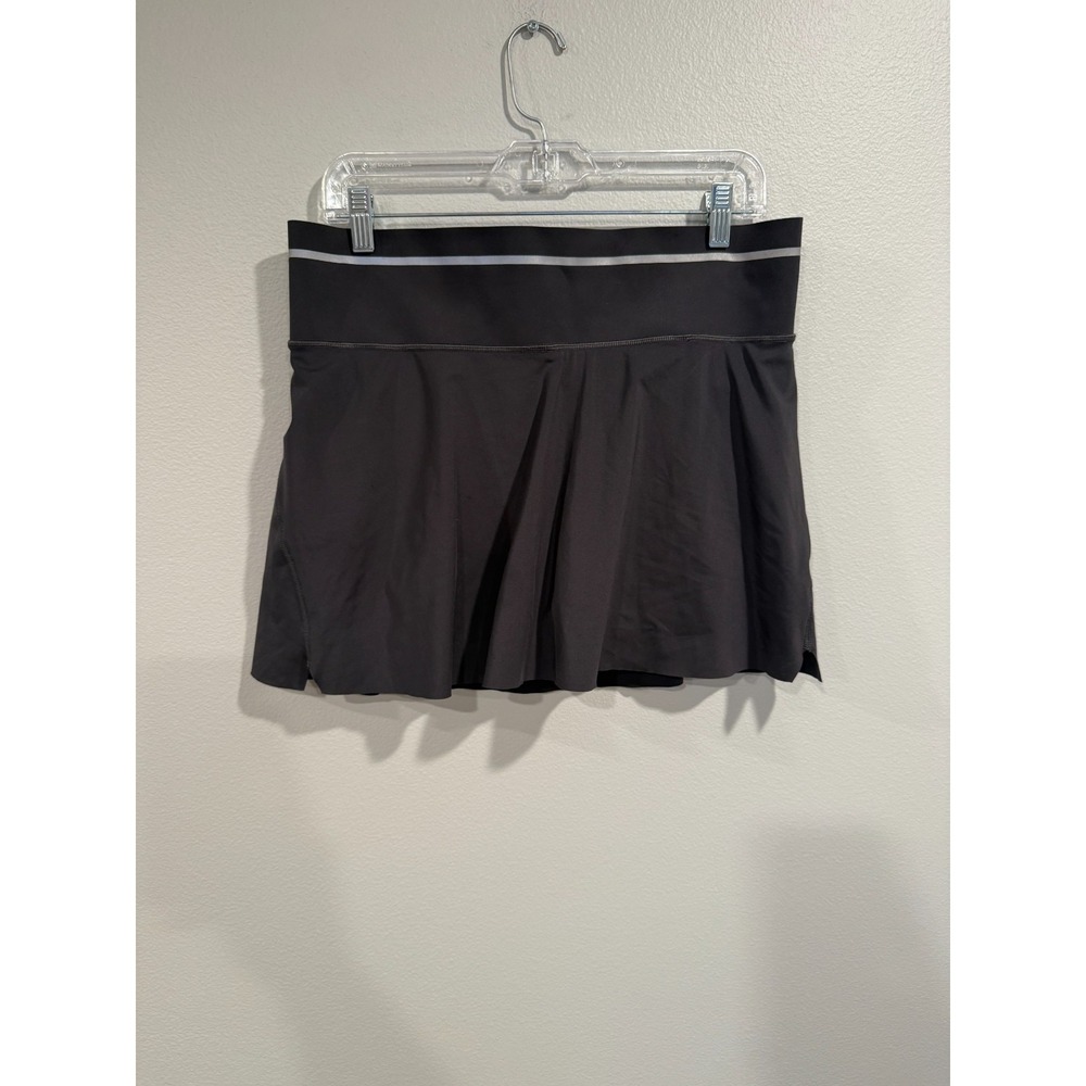 Athleta Sonic Tennis Skort Women's Medium Black Athleisure Pull-On High Waisted‎